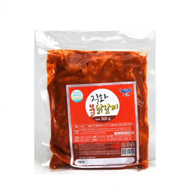 직화 불닭갈비 300g 캠핑 밀키트 숯불닭갈비